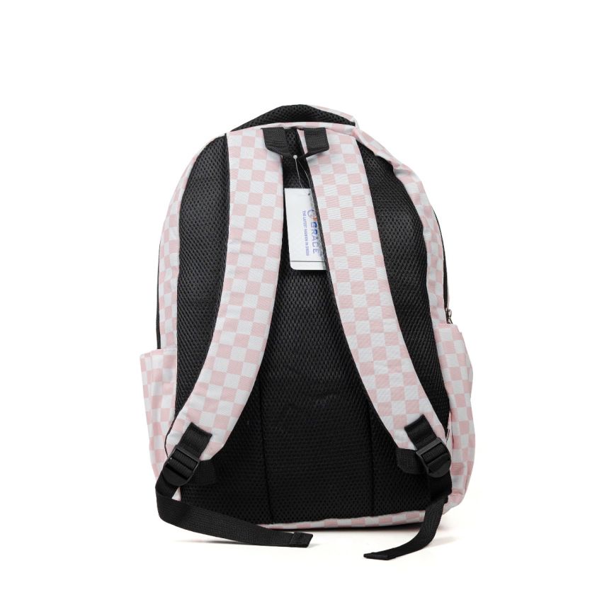 Grace - Back rózsaszín-fehér hátizsák