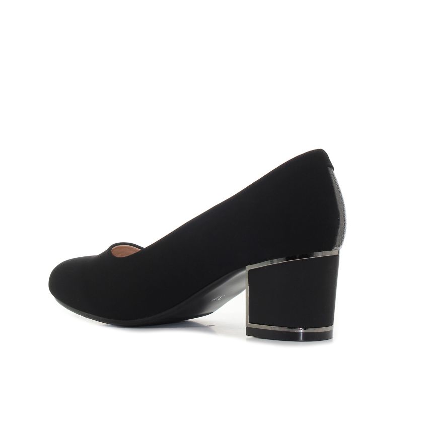 Bosido Roza fekete női magassarkú