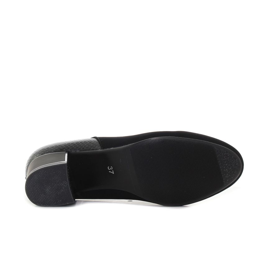 Bosido Roza fekete női magassarkú