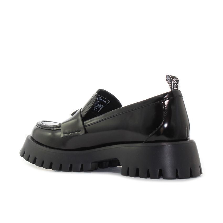 Pepe Jeans Oxford Log fekete női cipő