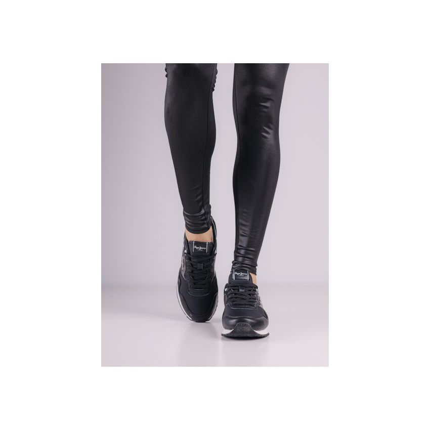 Pepe Jeans - London Shine fekete női cipő