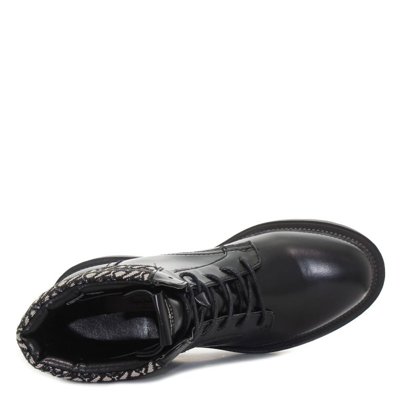 Pepe Jeans Bettle Jacki fekete női bakancs