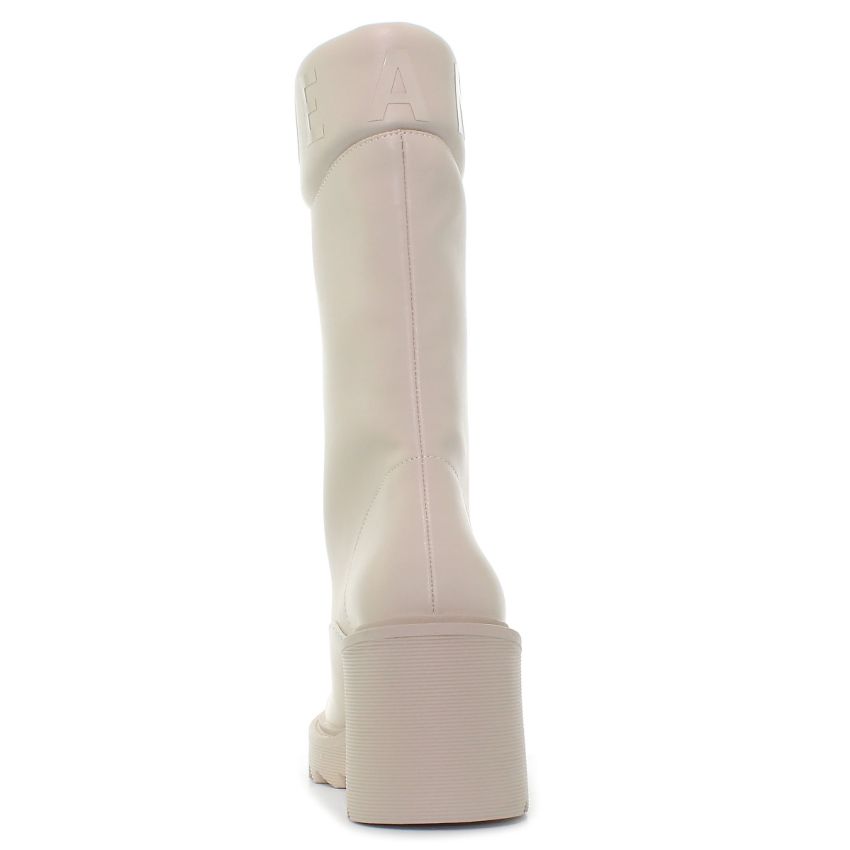 Pepe Jeans Boss Zip bézs női csizma