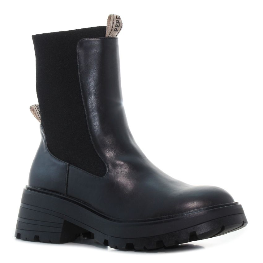 Pepe Jeans Soda Plus fekete női bokacsizma