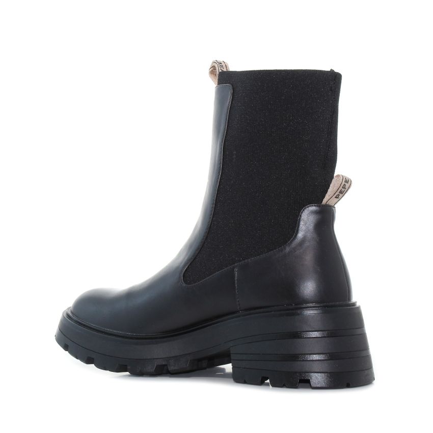 Pepe Jeans Soda Plus fekete női bokacsizma