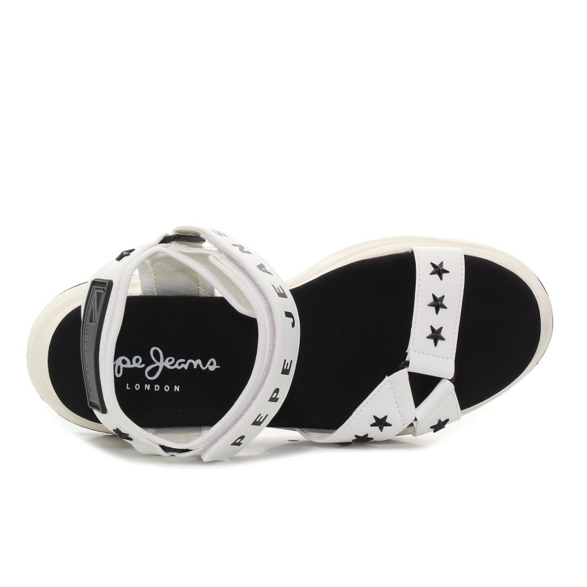 Pepe Jeans Grub Star fehér női szandál