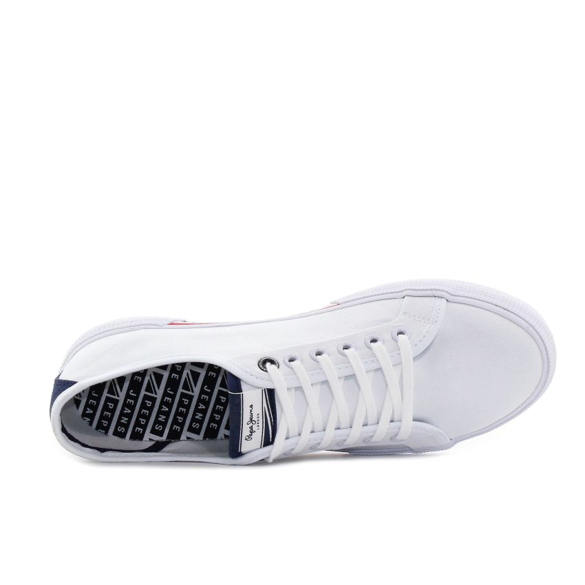 Pepe Jeans - Brady Men Basic fehér férfi cipő