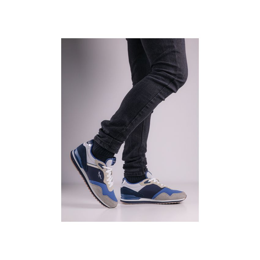 Pepe Jeans - London Link kék férfi cipő