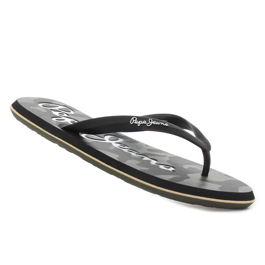 Pepe Jeans Whale fekete férfi papucs