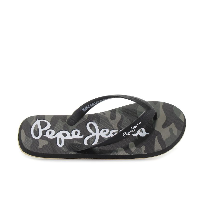 Pepe Jeans Whale fekete férfi papucs