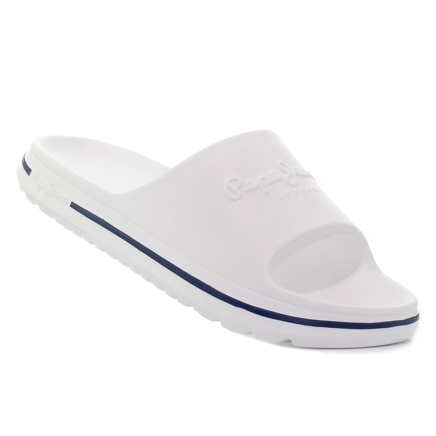 Pepe Jeans Beach Slide fehér férfi papucs