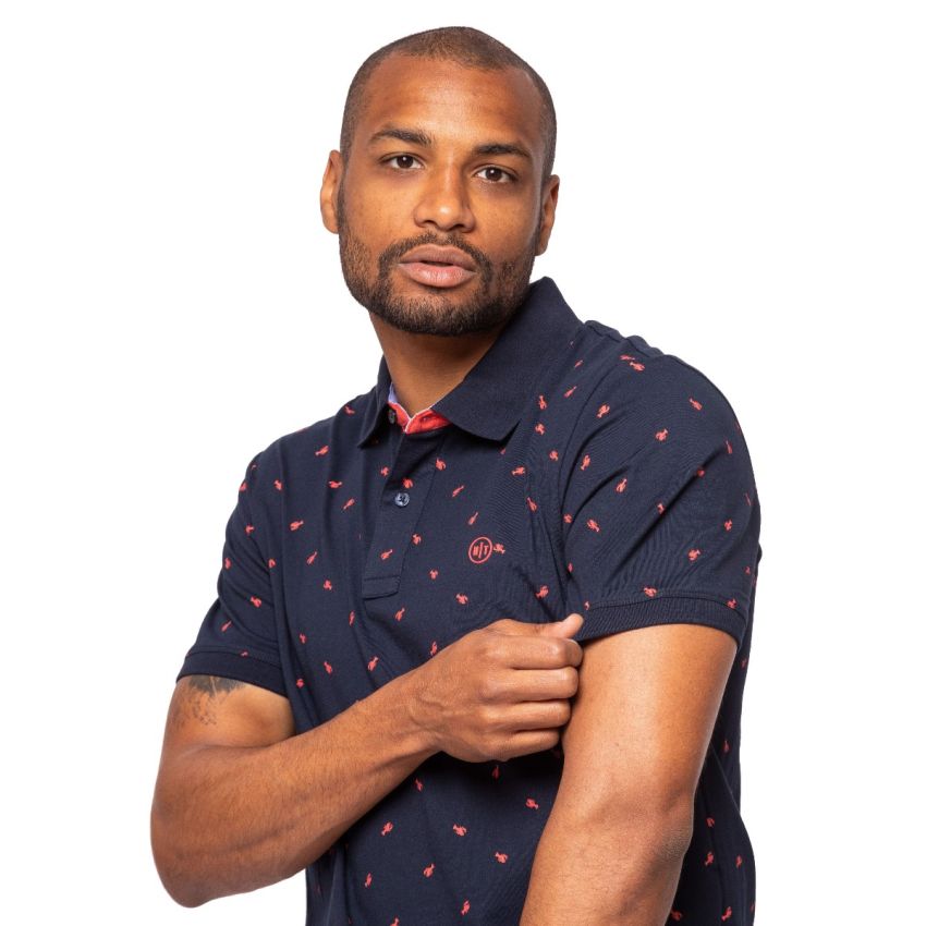 Heavy Tools DERNET sötétkék férfi rövidujjú