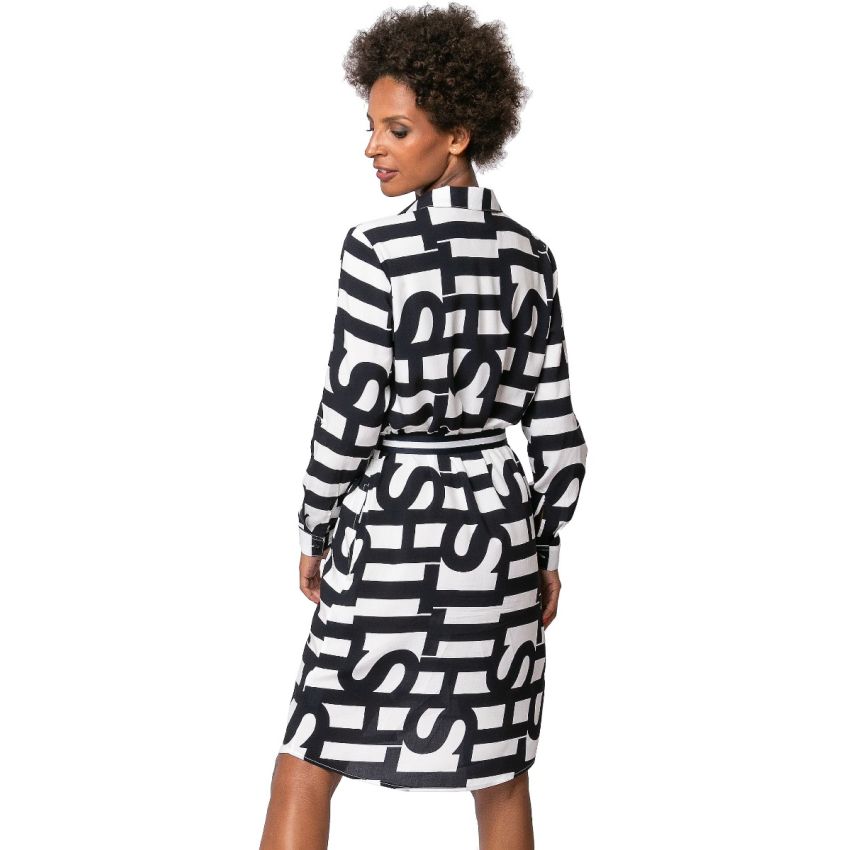 Heavy Tools ViVION22 fekete-fehér női ruha