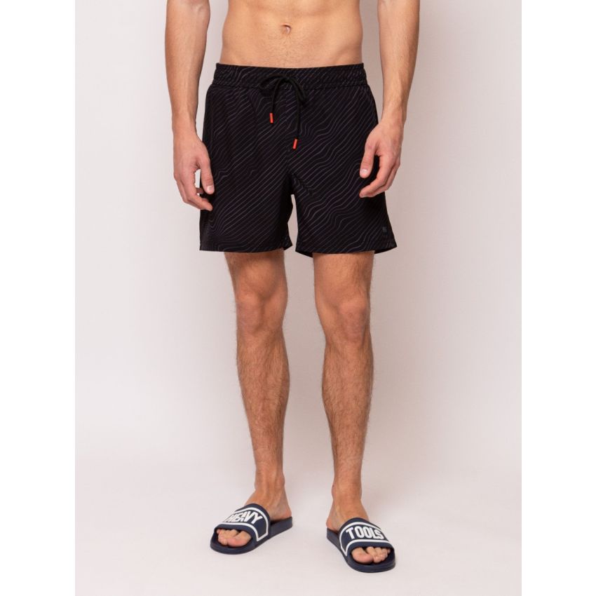 Heavy Tools JICKY fekete férfi fürdőnadrág