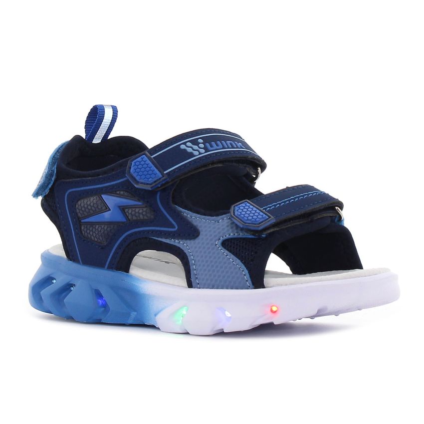 Wink - Zzap villogó sötétkék gyerek szandál