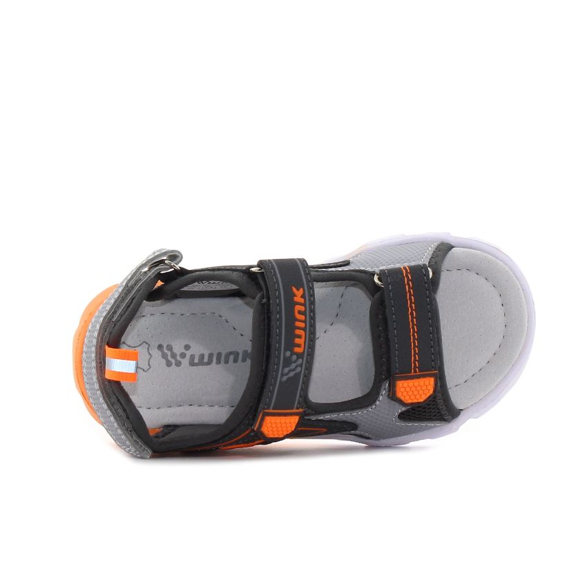 Wink - Zzap villogó sötétszürke baba szandál