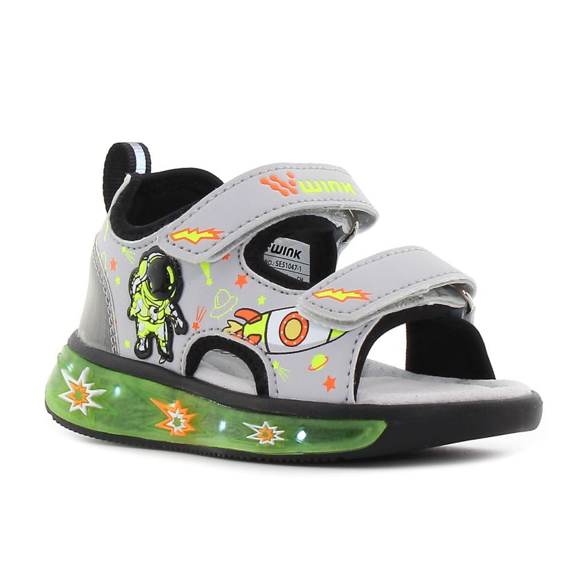 Wink - XYL villogó szürke baba szandál