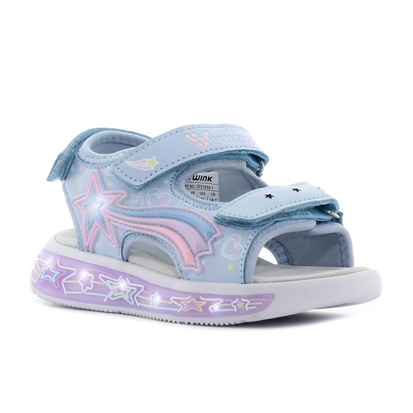 Wink - Regina Stl villogó kék gyerek szandál