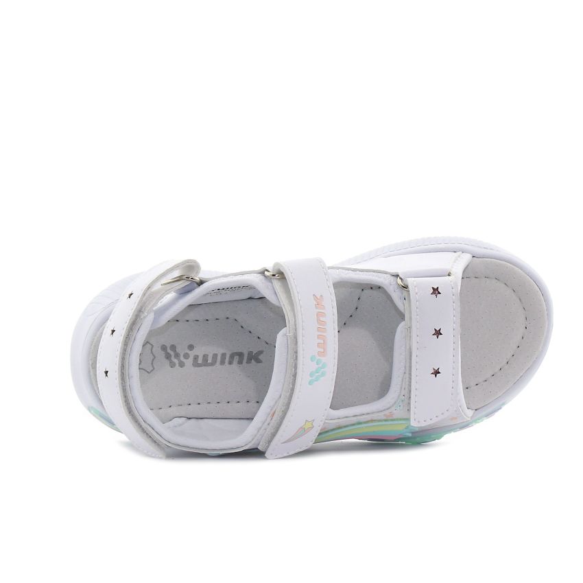 Wink - Regina Stl villogó fehér gyerek szandál