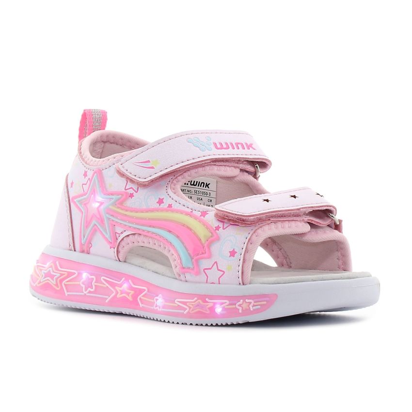 Wink - Regina Stl villogó rózsaszín gyerek szandál