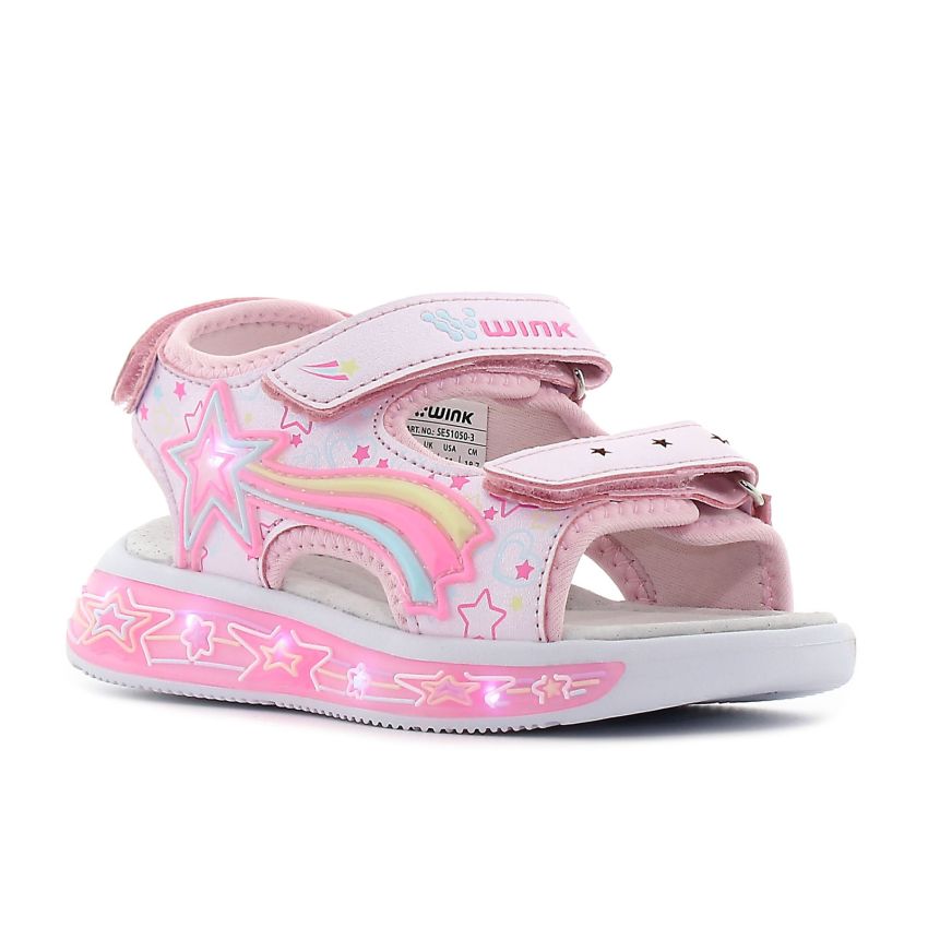 Wink - Regina Stl villogó rózsaszín gyerek szandál