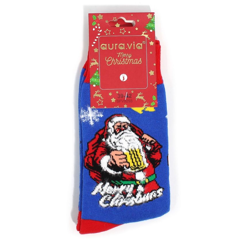 Borgo kék karácsonyi zoknicsomag (2 pár)