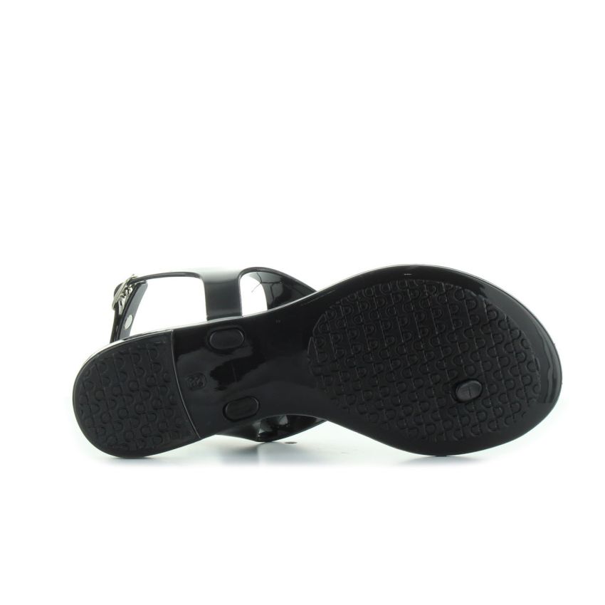 Wink strasszos fekete gyerek szandál