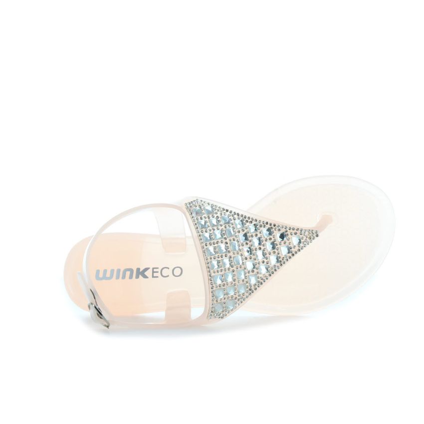 Wink strasszos baracksárga gyerek szandál