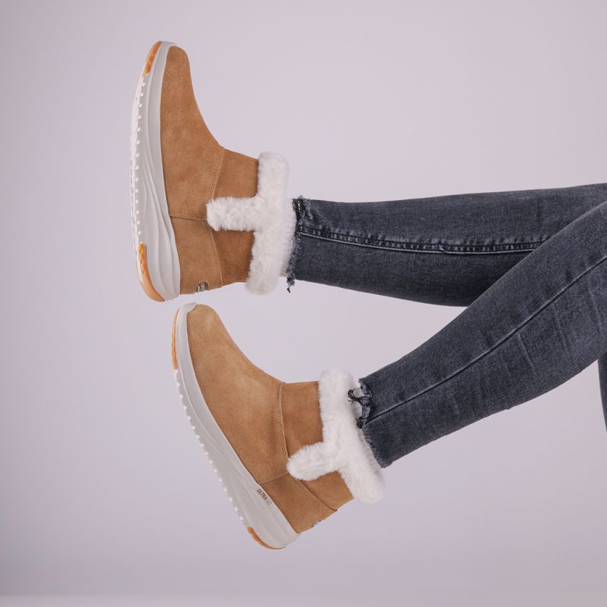 Skechers On The Go Stellar - Cozy Step vízlepergető barna női bokacsizma