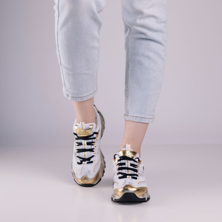 Skechers D'Lites - Vintage Vision arany női cipő