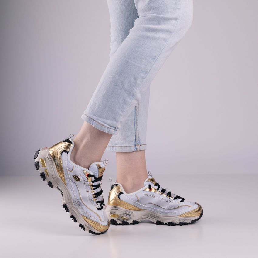 Skechers D'Lites - Vintage Vision arany női cipő