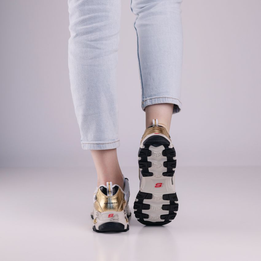 Skechers D'Lites - Vintage Vision arany női cipő
