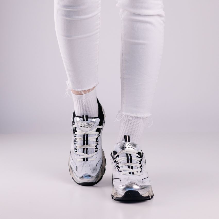 Skechers D'Lites - Vintage Vision fehér női cipő