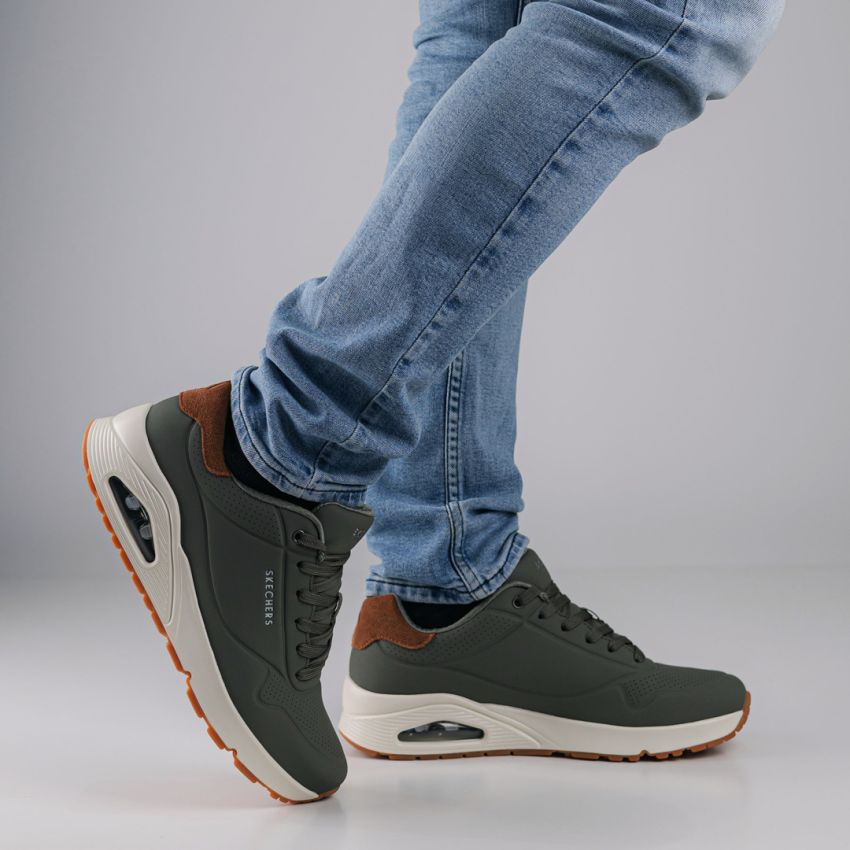 Skechers Uno - Suited On Air keki férfi cipő