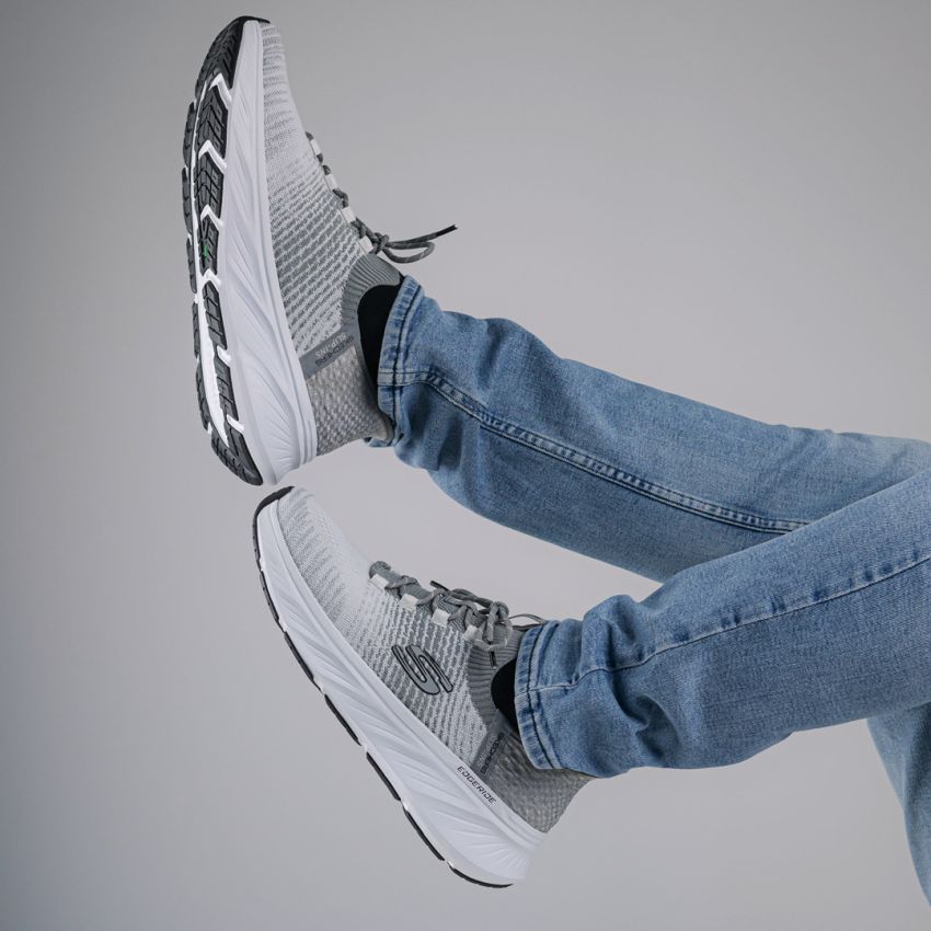 Skechers Slip-Ins - Edgeride - Raygo szürke férfi bebújós cipő