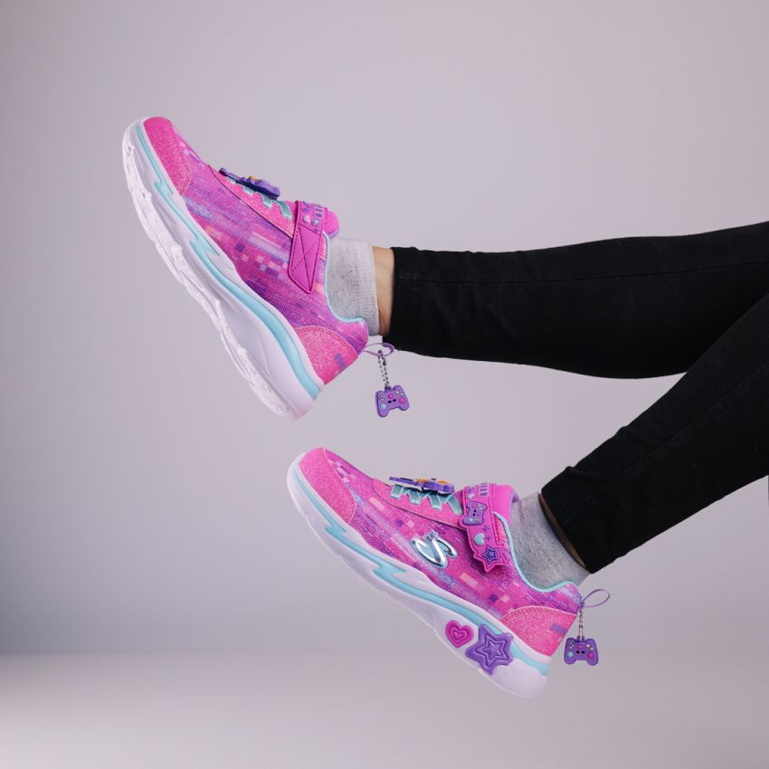 Skechers Snuggle Sneaks - Skech Squad rózsaszín baba cipő