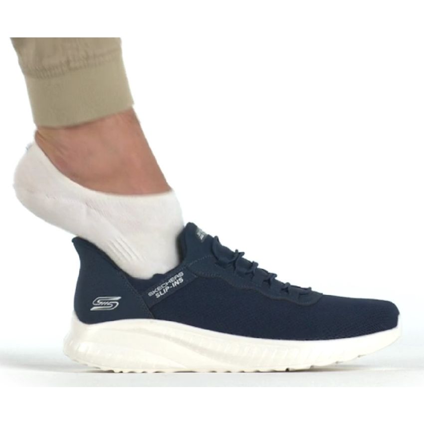 Skechers Slip-Ins - Bobs Squad Chaos - Daily Inspiration szürke női cipő