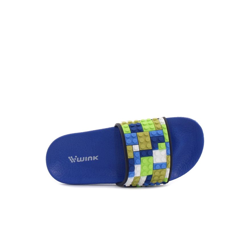 Wink - Impar kék gyerek papucs