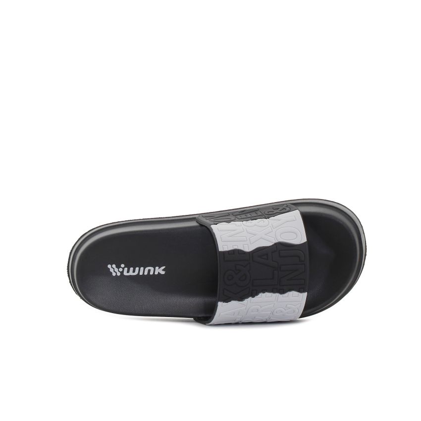 Wink - Hieto fekete női papucs
