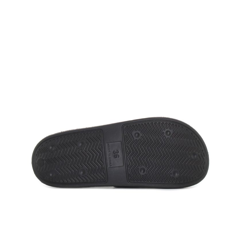 Wink - Hieto fekete női papucs