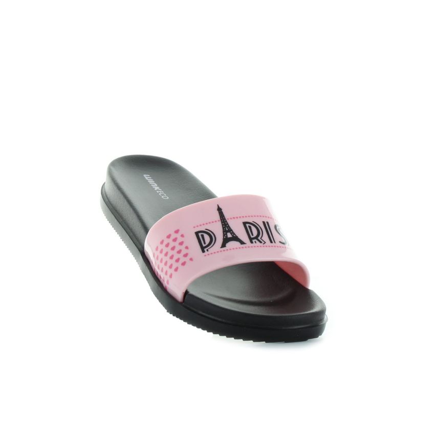 Wink Paris rózsaszín gyerek papucs