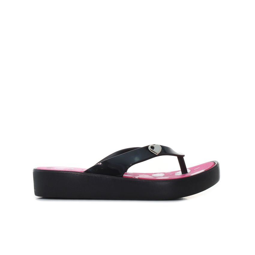 Wink - Kitty fekete gyerek papucs