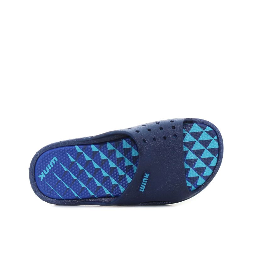 Wink - Simple sötétkék gyerek papucs