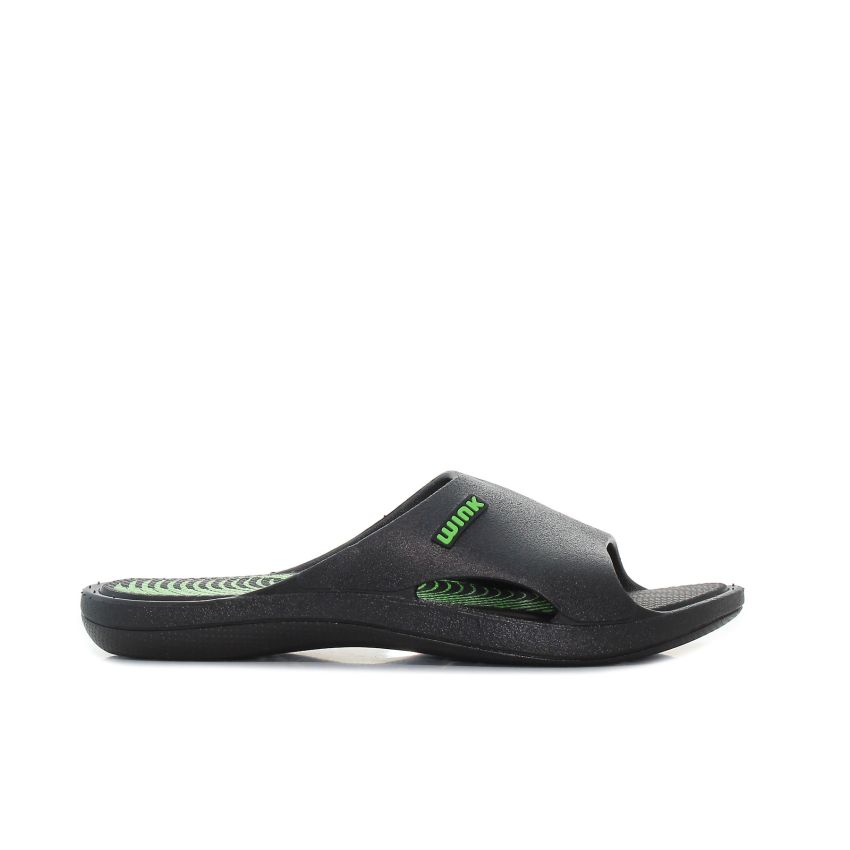 Wink - Simple Slip fekete női papucs