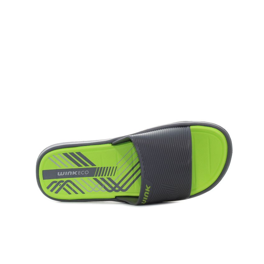 Wink - Pattern szürke női papucs