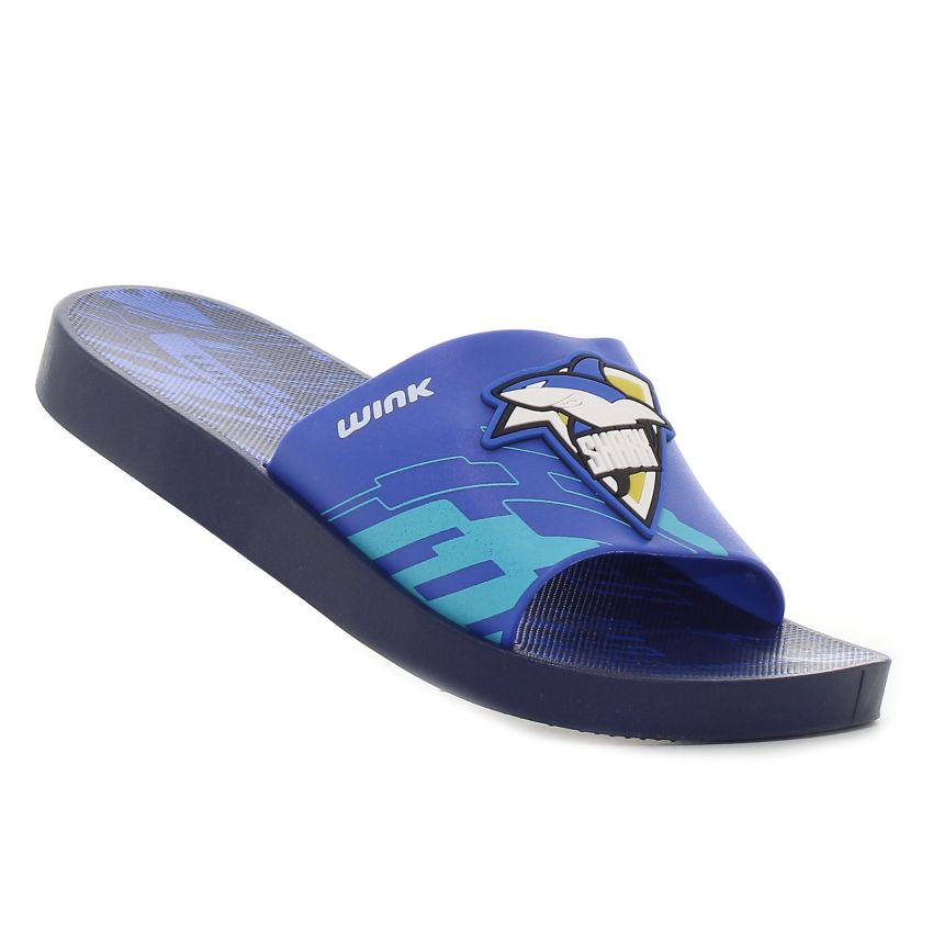 Wink Shark kék gyerek papucs