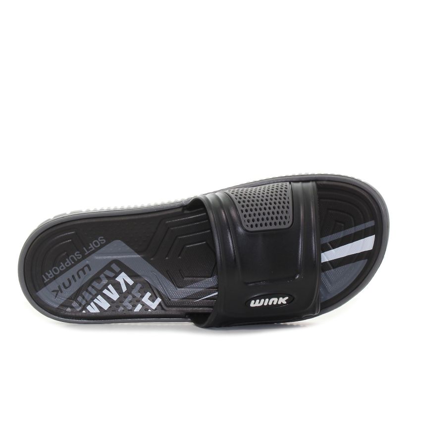 Wink Soft Support fekete férfi papucs