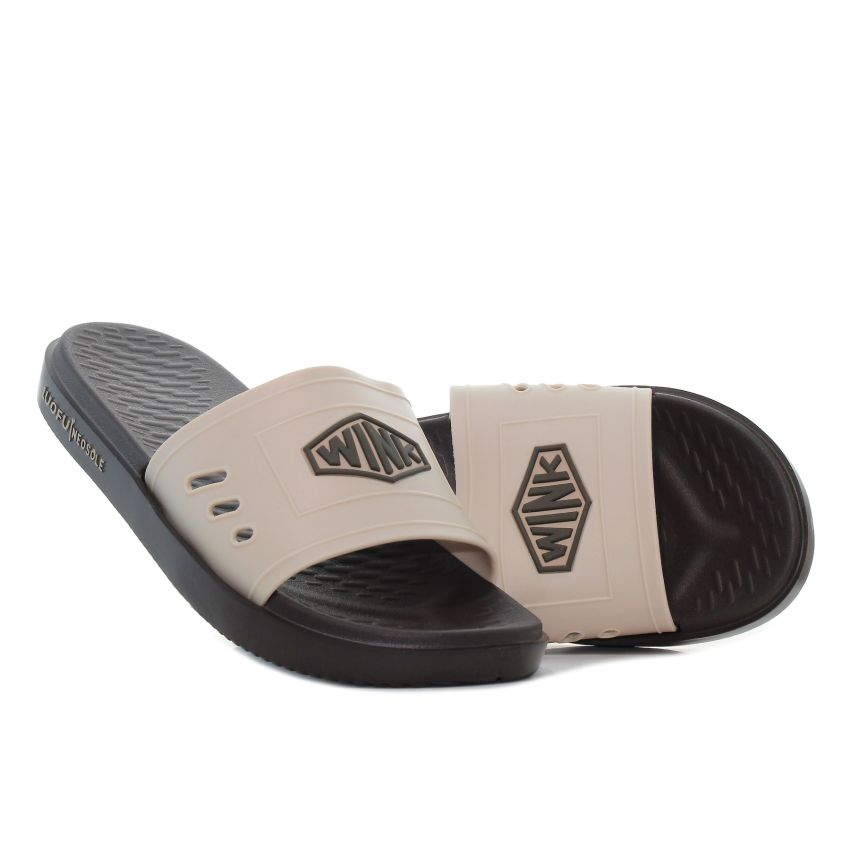 Wink - Shield bézs férfi papucs