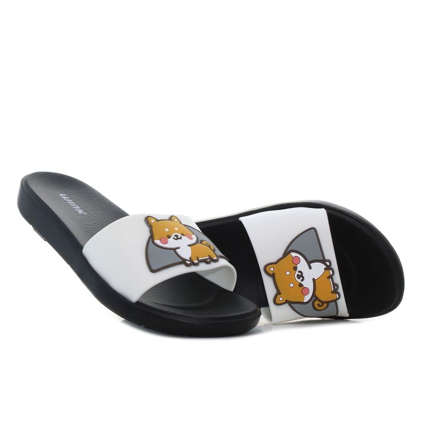 Wink - Shiba fehér női papucs