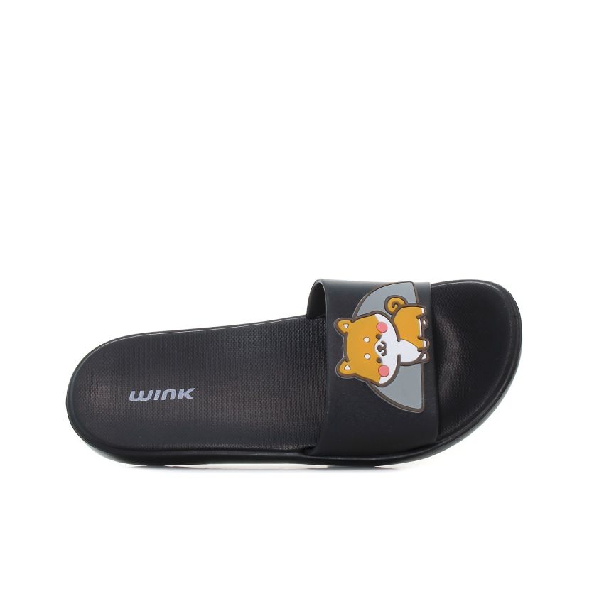 Wink - Shiba fekete női papucs